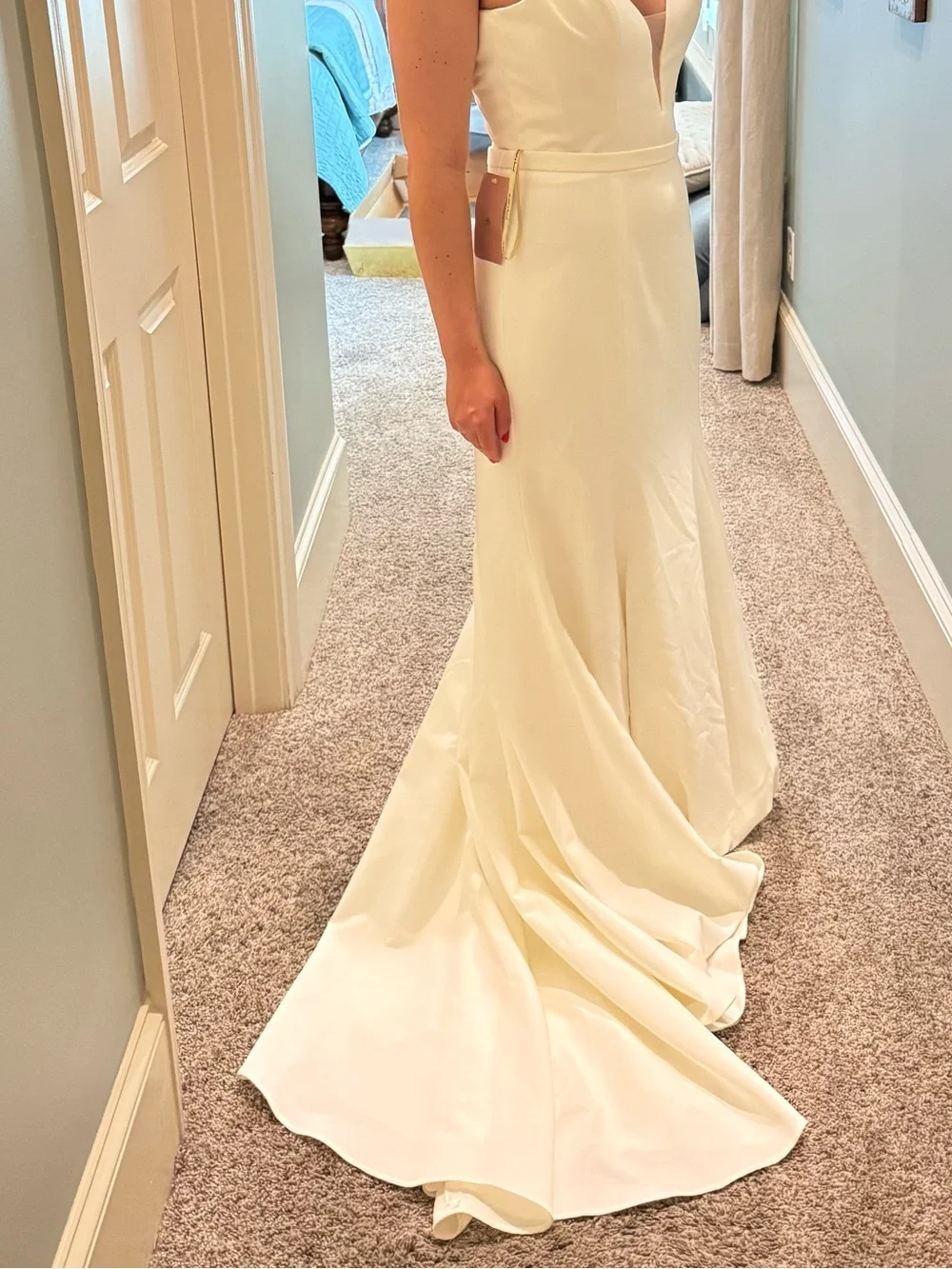 Jenny Yoo Oda Ivory Fit and Flare Bridal Skirt NWT
